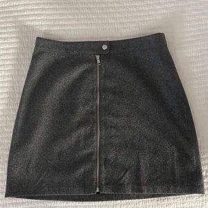 Madewell Charcoal wool skirt